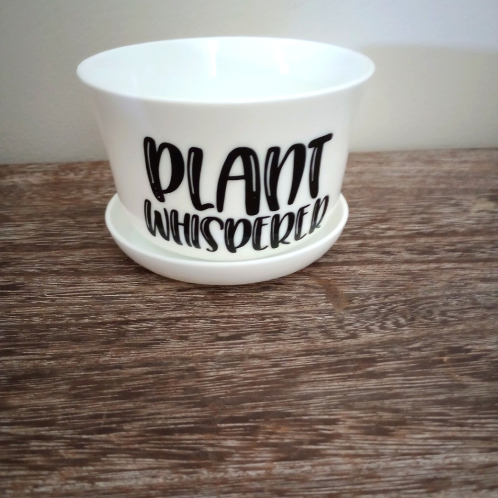.Succulent, Cactus, Small Plants 4" Plastic Pot , Container, With Drain Holes